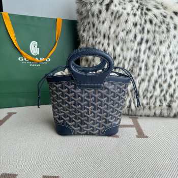 Uubags Goyard Beluga mini bag in navy blue 23x18.5x8cm