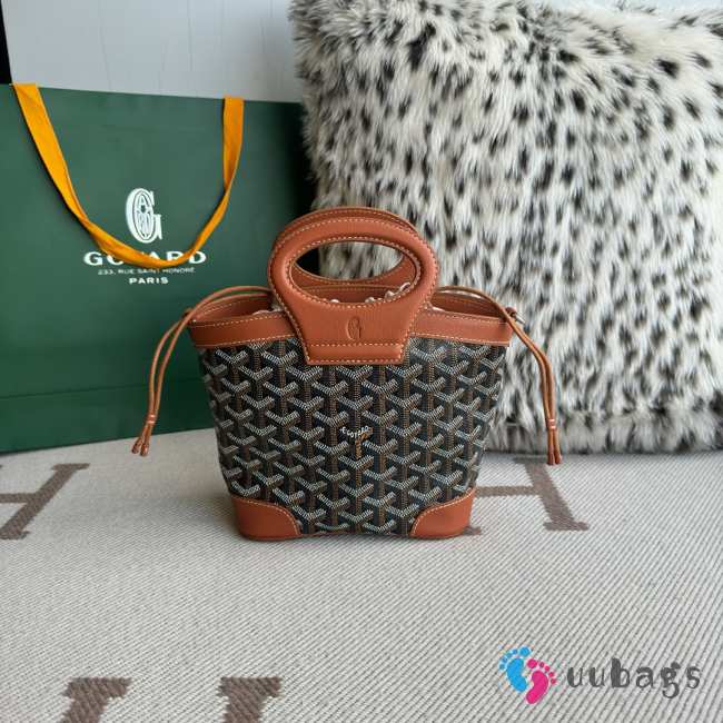 Uubags Goyard Beluga mini bag in black/ tan 23x18.5x8cm - 1