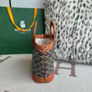Uubags Goyard Beluga mini bag in black/ tan 23x18.5x8cm - 3