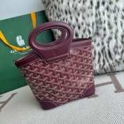 Uubags Goyard Beluga mini bag in burgundy 23x18.5x8cm - 4