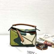 Uubags Loewe Puzzle 10 Paula’s Ibiza Kiwi re-edition bag in green classic calfskin 18x11x7.5cm - 5