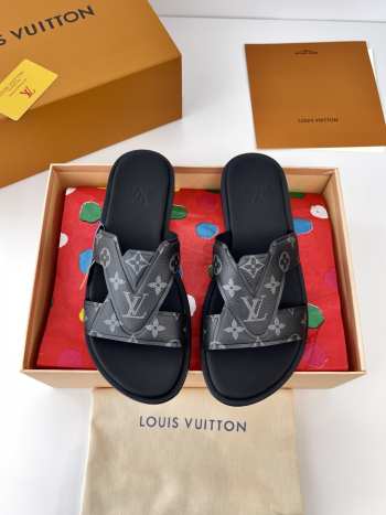 Uubags Louis Vuitton 1ACRPJ LV Oasis Mules Eclipse In Black 2cm