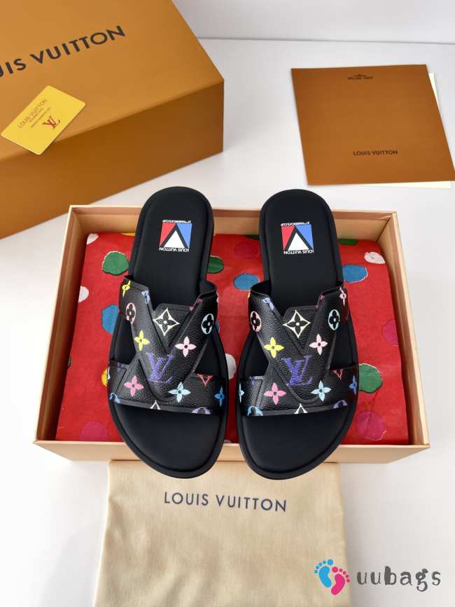 Uubags Louis Vuitton Oasis Mules Black Monogram Multicolor - 1