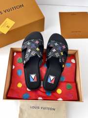 Uubags Louis Vuitton Oasis Mules Black Monogram Multicolor - 5