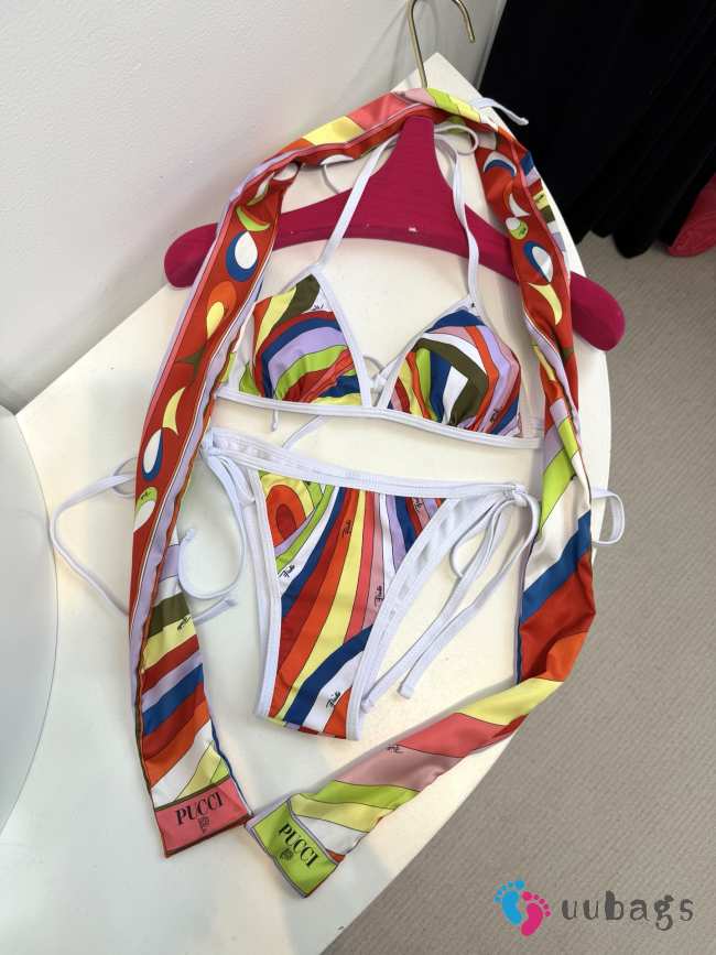 Uubags Pucci Swimsuit Silk Scarf Set 01 - 1