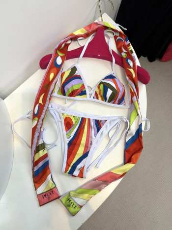 Uubags Pucci Swimsuit Silk Scarf Set 01