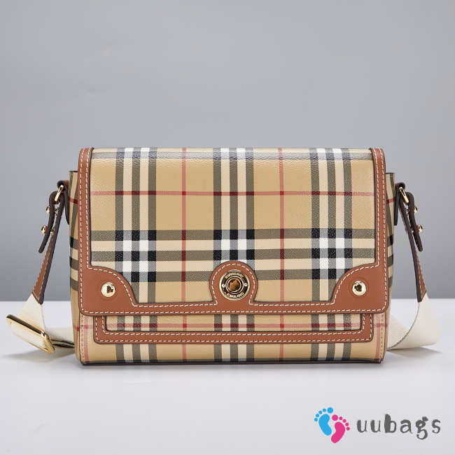 Uubags Burberry Note check crossbody bag W25xH18xD8.5cm - 1