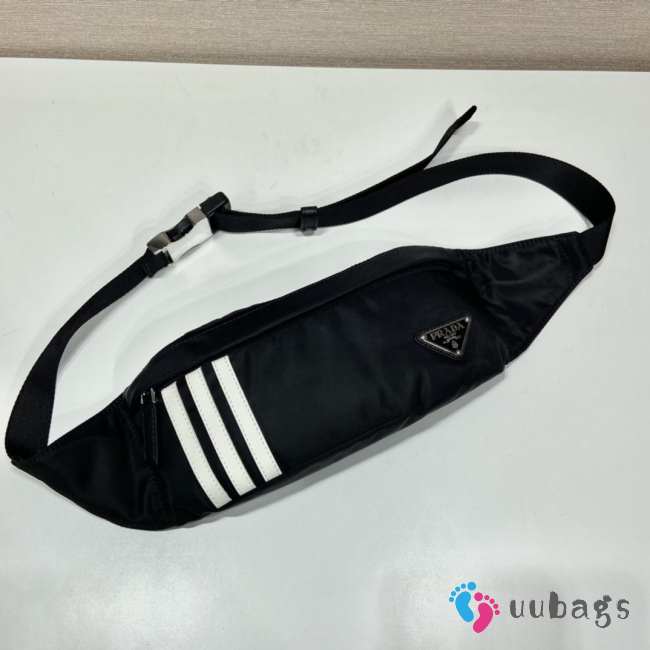 Uubags Prada Adidas Re-Nylon Belt Bag Black 26x12x7cm - 1