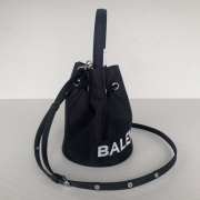 Uubags Balenciaga Drawstring Bucket Bag In Black 15x15x18cm - 6