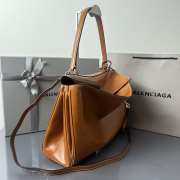 Uubags Balenciaga Rodeo bag mini in tan cowboy vegetable tanned lambskin, aged-silver hardware - 6