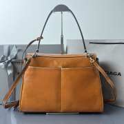 Uubags Balenciaga Rodeo bag mini in tan cowboy vegetable tanned lambskin, aged-silver hardware - 3
