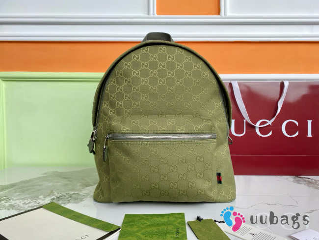 Uubags Gucci medium backpack forest green GG canvas 40x35x20cm - 1