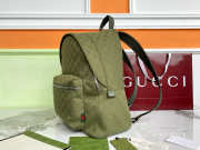 Uubags Gucci medium backpack forest green GG canvas 40x35x20cm - 2