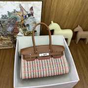 Uubags Hermes Birkin Shoulder Light 29cm Toile Canvas And Swift Leather  - 1