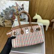 Uubags Hermes Birkin Shoulder Light 29cm Toile Canvas And Swift Leather  - 2