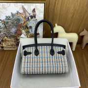 Uubags Hermes Birkin Shoulder Light 29cm Toile Canvas And Swift Leather Black - 5