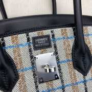 Uubags Hermes Birkin Shoulder Light 29cm Toile Canvas And Swift Leather Black - 2