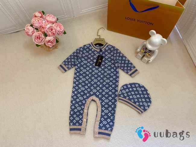 Uubags Louis Vuitton Cotton Knit Newborn Sweater Romper For Kids - 1