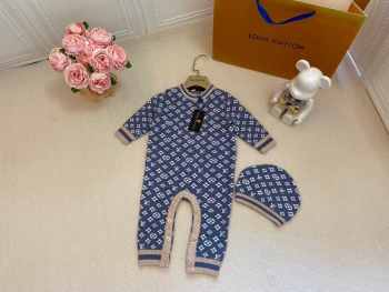 Uubags Louis Vuitton Cotton Knit Newborn Sweater Romper For Kids
