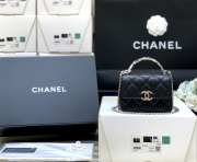 Uubags Chanel wallet on chain black leather mini bag 13x9.5x6cm - 5