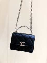 Uubags Chanel wallet on chain black leather mini bag 13x9.5x6cm - 3