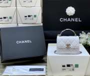 Uubags Chanel wallet on chain white leather mini bag 13x9.5x6cm - 6