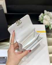 Uubags Chanel wallet on chain white leather mini bag 13x9.5x6cm - 4