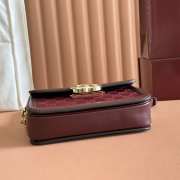 Uubags Gucci Go small shoulder bag red GG suede 21.5x14x9cm - 5