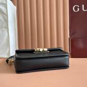 Uubags Gucci Go small shoulder bag black GG suede 21.5x14x9cm - 6