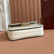 Uubags Gucci Go small shoulder bag white/ beige GG denim 21.5x14x9cm - 4