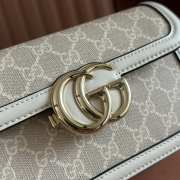 Uubags Gucci Go small shoulder bag white/ beige GG denim 21.5x14x9cm - 3