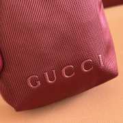 Uubags Gucci Nexus mini slingbag rosso ancora red GG nylon 12.5x17.5x4cm - 2
