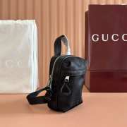 Uubags Gucci Nexus mini slingbag black GG nylon 12.5x17.5x4cm - 5