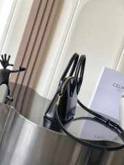 Uubags Celine Mini Honorine Bag In Black Shiny Calfskin 16x12x8cm  - 6