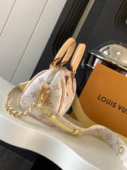 Uubags Louis Vuitton Monogram Small Speedy Bag in White and Yellow 18x12.5x11cm - 3