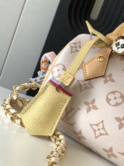 Uubags Louis Vuitton Monogram Small Speedy Bag in White and Yellow 18x12.5x11cm - 6