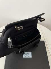 Uubags Prada 1BD334 Re-Nylon and Saffiano leather bag in black 22x16x8.5cm - 2