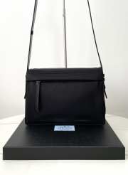Uubags Prada 1BD255 Small Padded Re-Nylon Shoulder Bag Black 30x21.5x12cm - 3