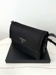 Uubags Prada 1BD255 Small Padded Re-Nylon Shoulder Bag Black 30x21.5x12cm - 2