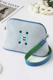 Uubags Hermes Bolide Crazy H case, medium model bag in blue 26x18cm - 1