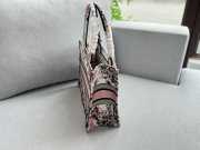 Uubags Small Dior Book Tote Bag Multicolor Dior Saisons Printemps-Ete Embroidery 26.5x22x14cm - 6