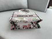 Uubags Small Dior Book Tote Bag Multicolor Dior Saisons Printemps-Ete Embroidery 26.5x22x14cm - 4