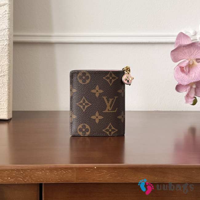 Uubags Louis Vuitton M14718 Charms Wallet Monogram Cotton Candy 9x10x2.5cm - 1