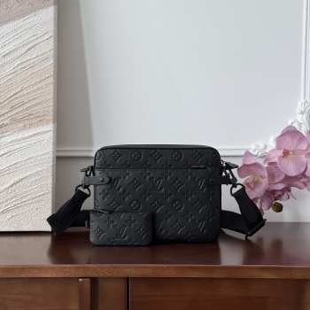 Uubags Louis Vuitton M46602 Trio Messenger Bag Black 25x18.5x7cm