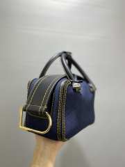 Uubags Delvaux Cool Box MM Denim Sahara In Blue Crossbody Bag 21x13x11cm - 6