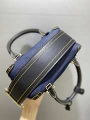 Uubags Delvaux Cool Box MM Denim Sahara In Blue Crossbody Bag 21x13x11cm - 3
