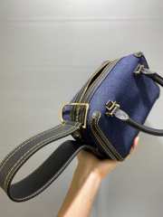 Uubags Delvaux Cool Box MM Denim Sahara In Blue Crossbody Bag 21x13x11cm - 4
