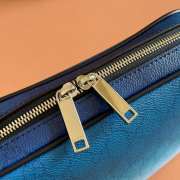 Uubags Gucci Chroma small crossbody bag gradient blue GG monogram coated fabric 25x16x4.5cm - 3