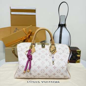 Uubags Louis Vuitton M15108 Speedy Soft 30 Lucky Bag Monogram Dune/Pink 30x21x17cm