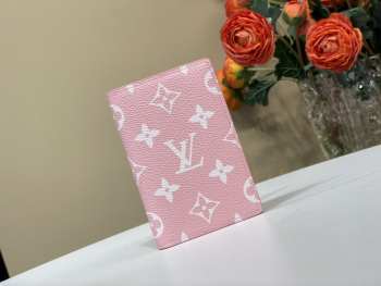 Uubags Louis Vuitton M14112 Pocket Organizer Wallet In Pink 7.5x11.1x1cm